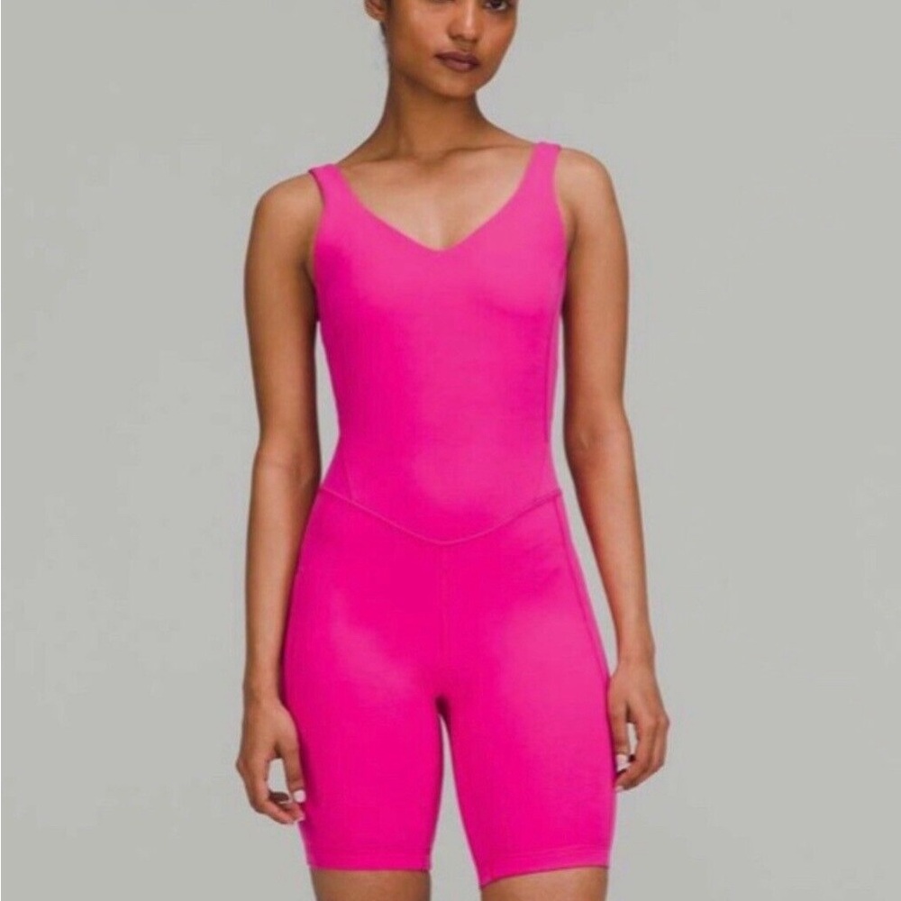 Lululemon Align Bodysuit 8" Sonic Pink